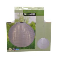 ProGarden XXL LED Solar Lampion Weiß Ø 40 x...