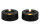 Countryfield LED Kerzen 2er Set Schwarz Ø 6,5 × 5,5 cm mit Timer