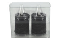 Countryfield LED Stumpenkerzen 2er Set Echtwachs Ø 5 × 9,5 cm Timer