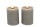 Countryfield LED Stumpenkerzen 2er Set Echtwachs Ø 5 × 9,5 cm Timer