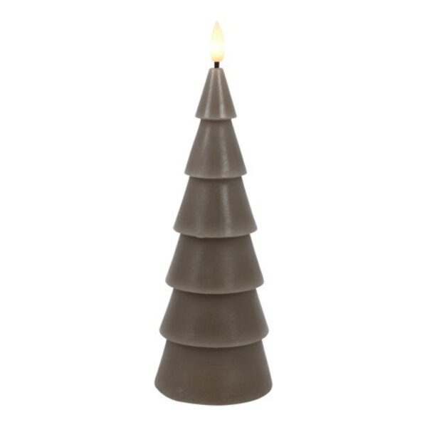 Countryfield LED-Kerze Tannenbaum Ø 7,8 × 22,5 cm – Echtwachs & Timer