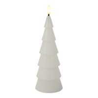 Countryfield LED-Kerze Tannenbaum Ø 7,8 × 22,5 cm – Echtwachs & Timer