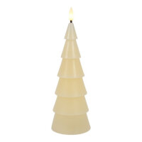 Countryfield LED-Kerze Baumform Creme Ø 7,8...